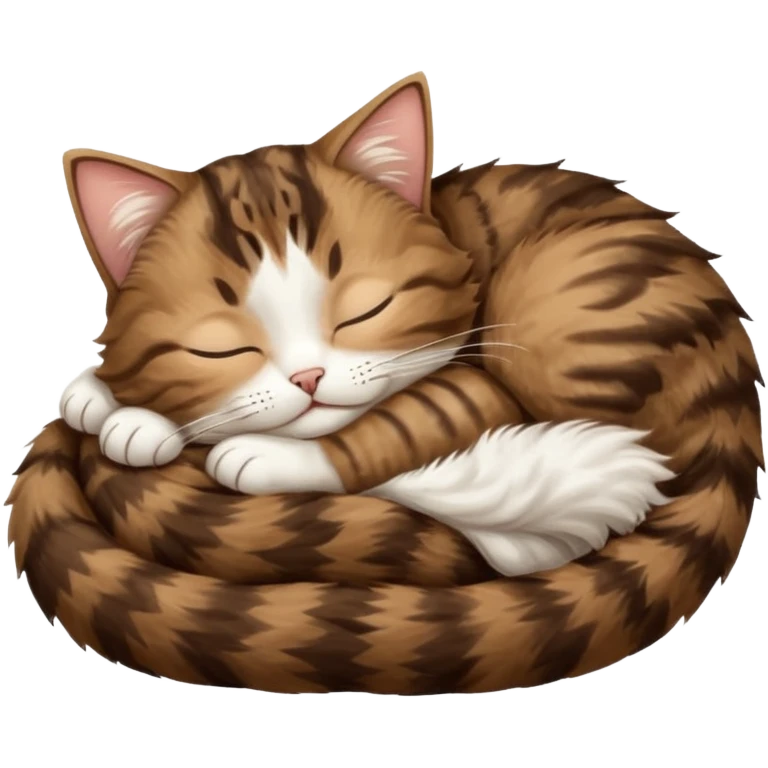 dark brown tabby and white cat sleeping in funny positions upside down emoji