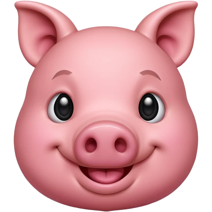 A pig in love emoji