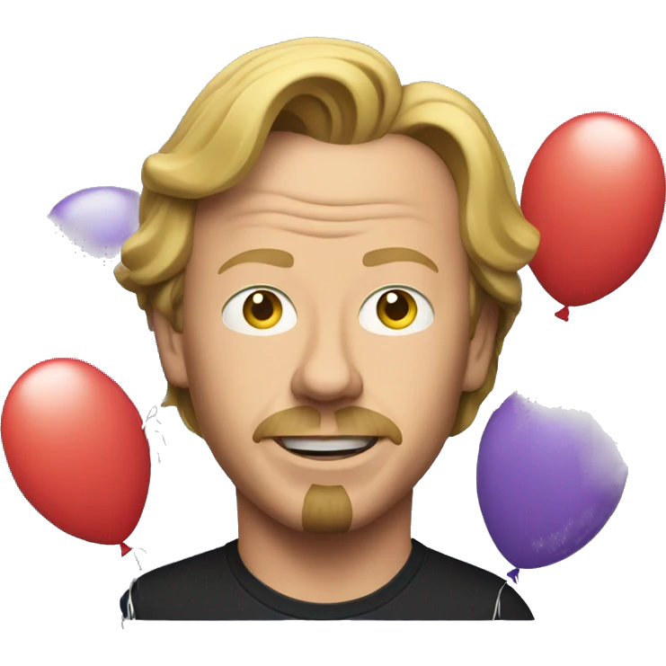 David spade with balloons emoji