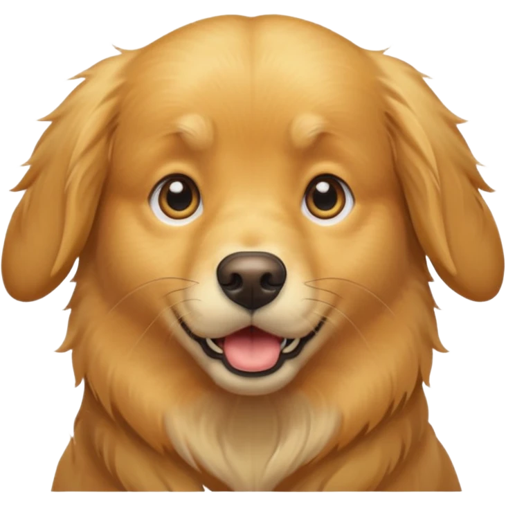 I want an emoji of a goldenretriever with this emoji 😱 emoji