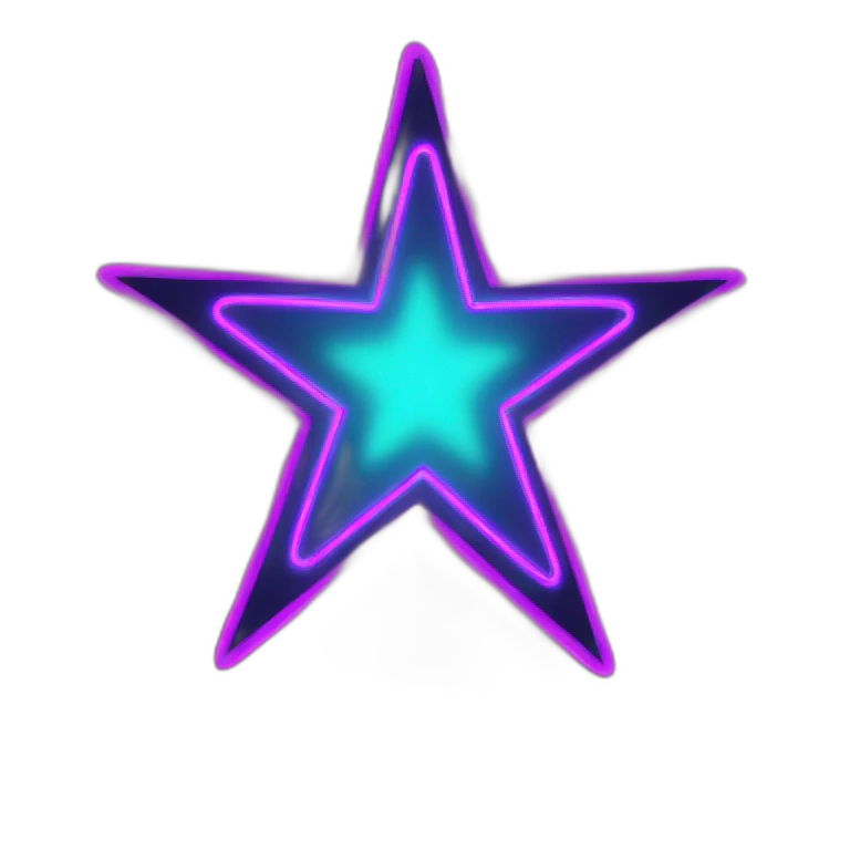 neon star emoji