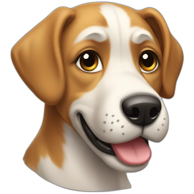 Un chien qui baille emoji