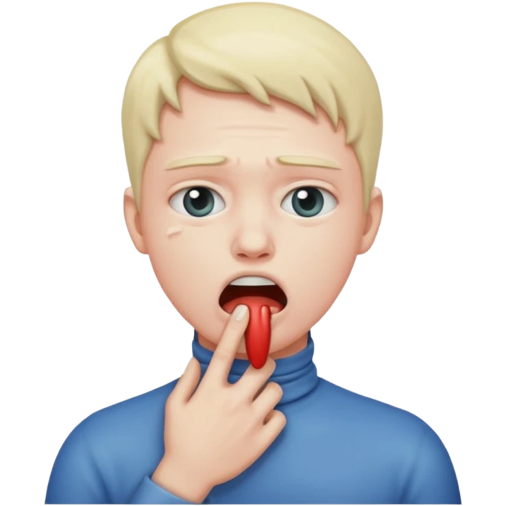 person choking themselves  emoji