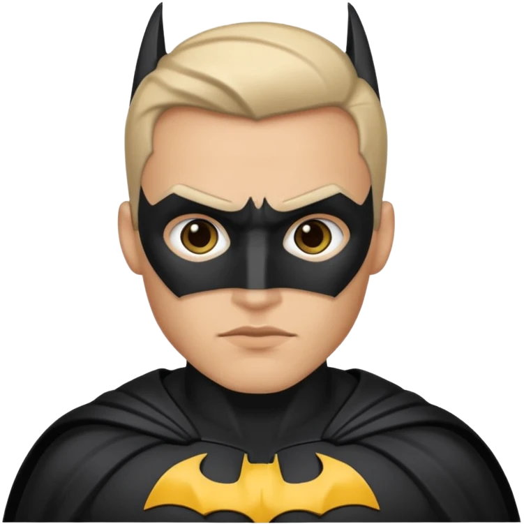 Batman a light tone man with a dark batman suit  emoji