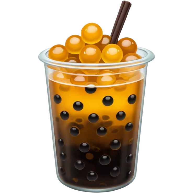 Pile of boba emoji
