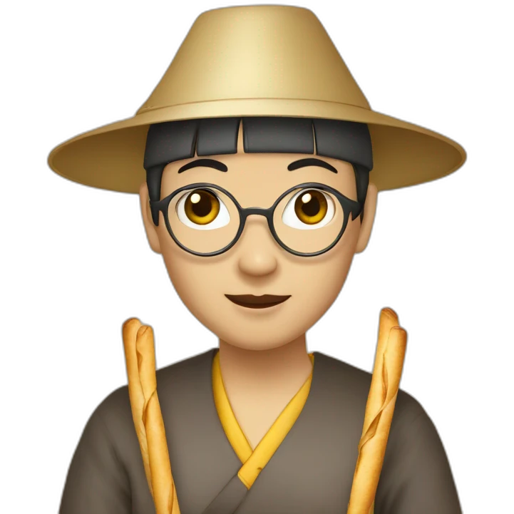 Chinois avec des baguettes  emoji