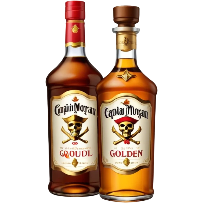 Bouteille de Captain Morgan emoji