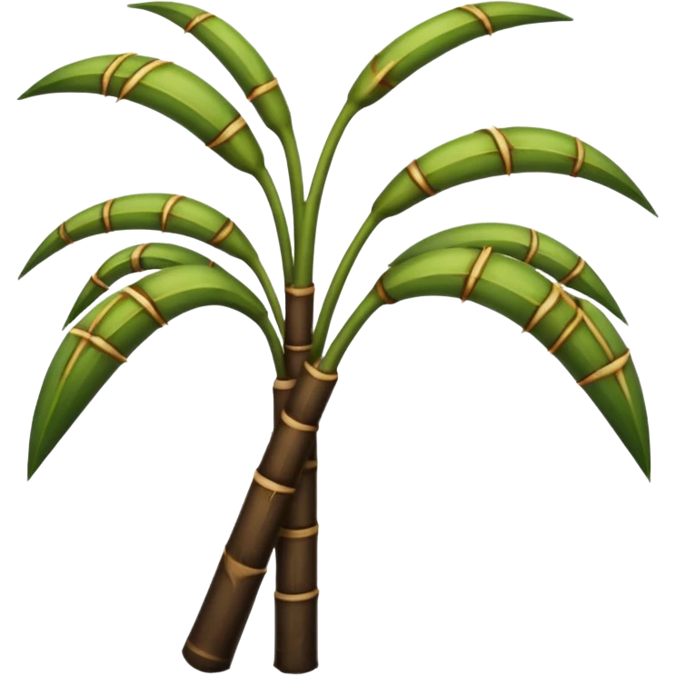 In sugarcane convert the green colour stem part into dark brown colour emoji