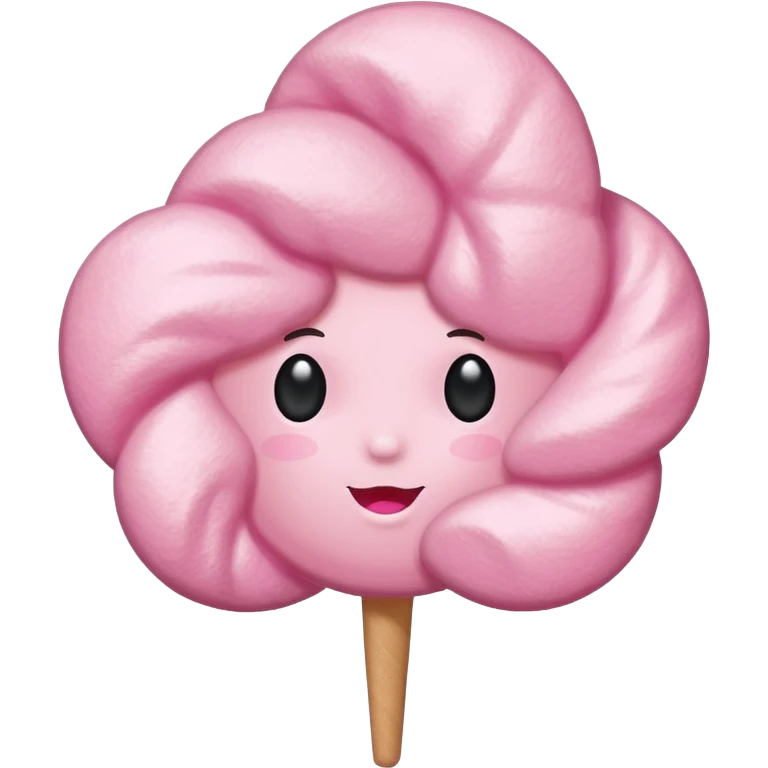 pink cotton candy emoji