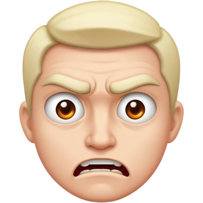 mean facial expression emoji