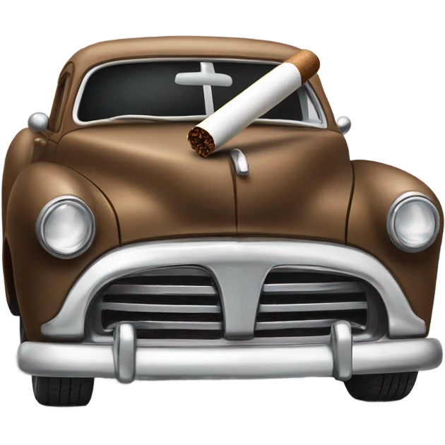 Car smoking a cigar  emoji