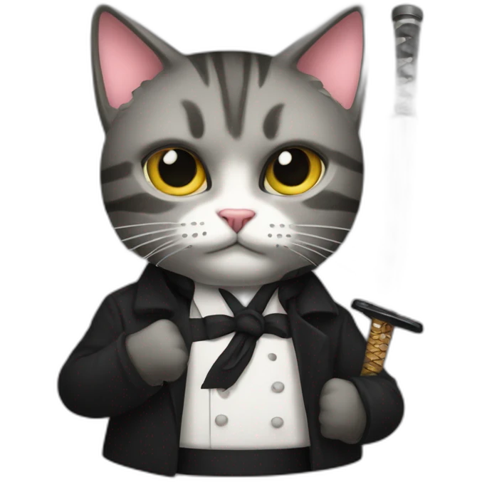mafia-katana-cat emoji