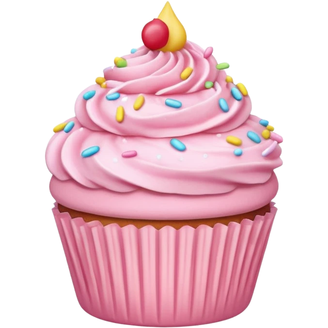 pastel pink cupcake emoji