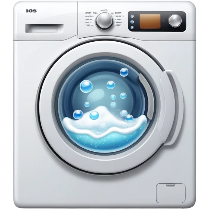 washing machine with bubbles emoji