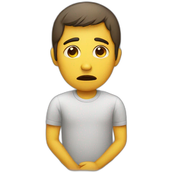 Sad person emoji