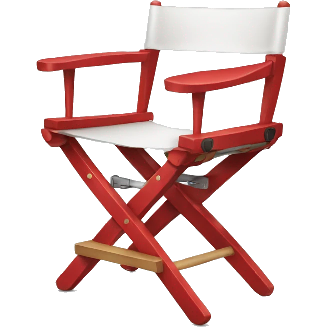 red director's chair emoji