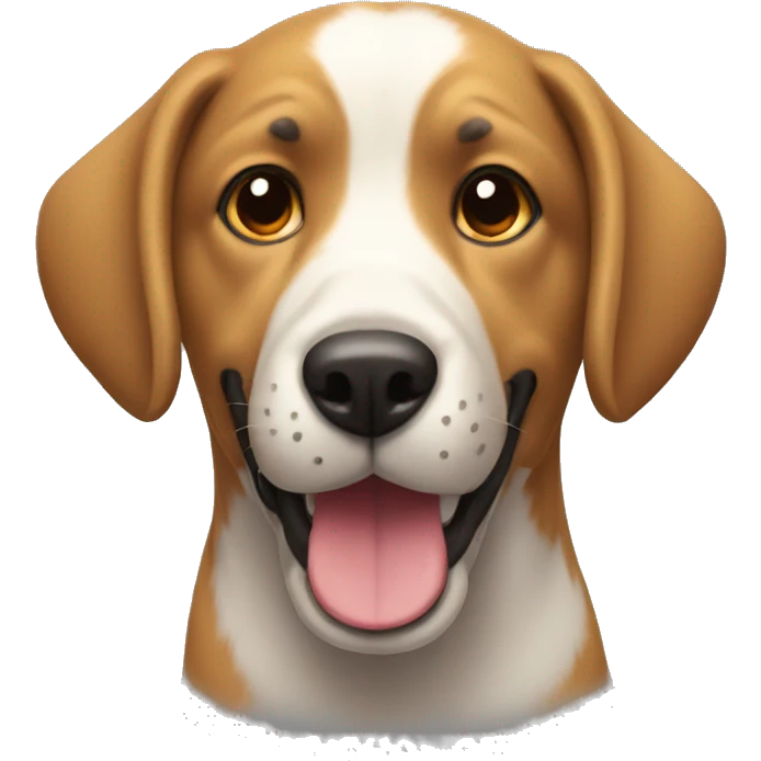 Un perro jugando  emoji