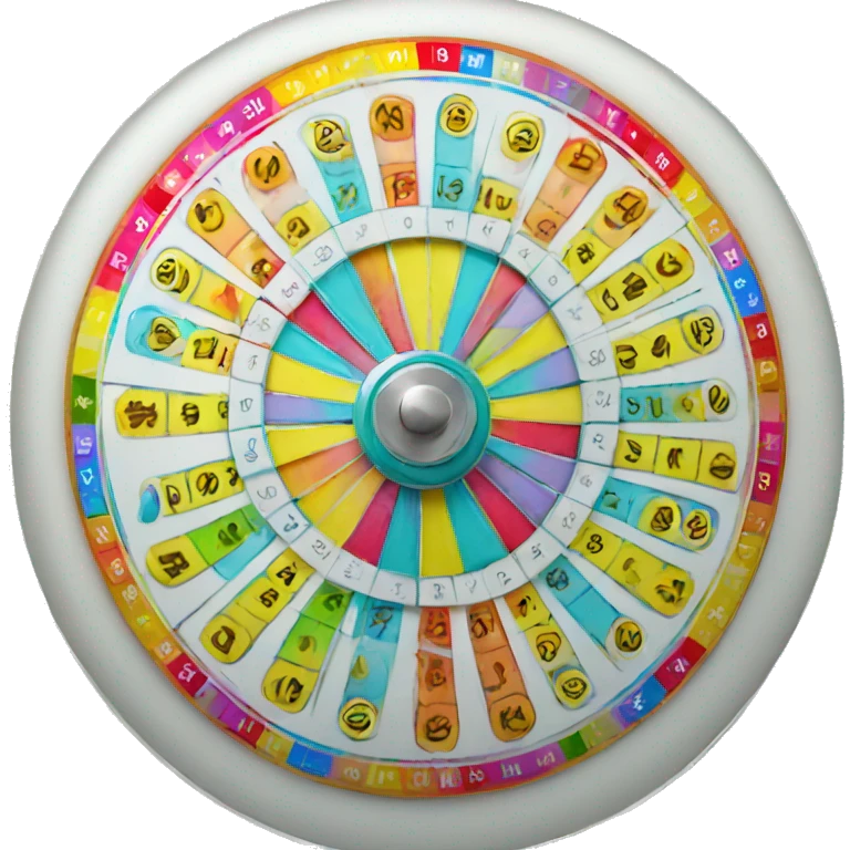 Create a spin lottery wheel emoji