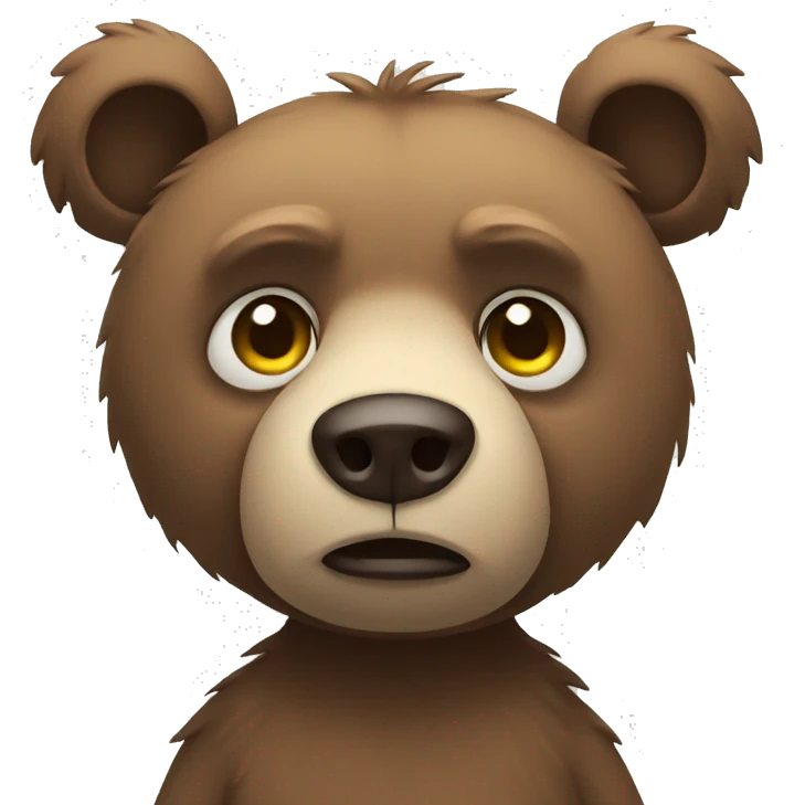 sad bear emoji