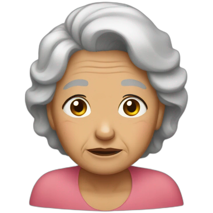 Abuela triste emoji