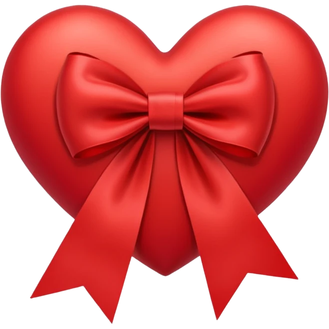 heart with ribbon bow emoji