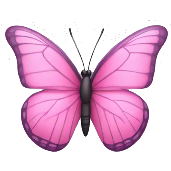 pink butterfly emoji