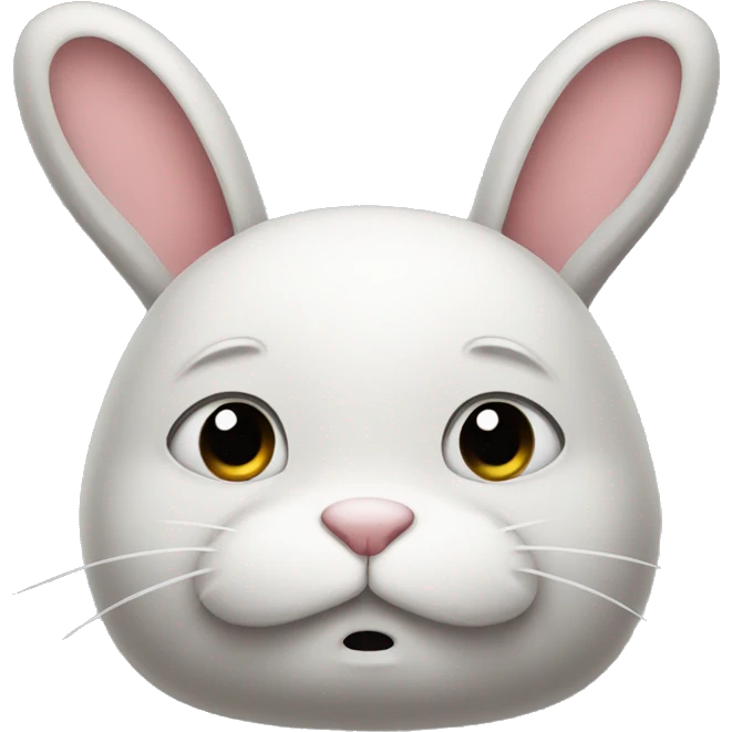 rabbit body unhappy emoji