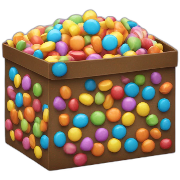 Rainbow candy box emoji