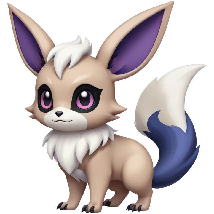 Cool Cute Kawaii Noibat-Eevee-Absol-Eevee-Pokemon Full Body emoji