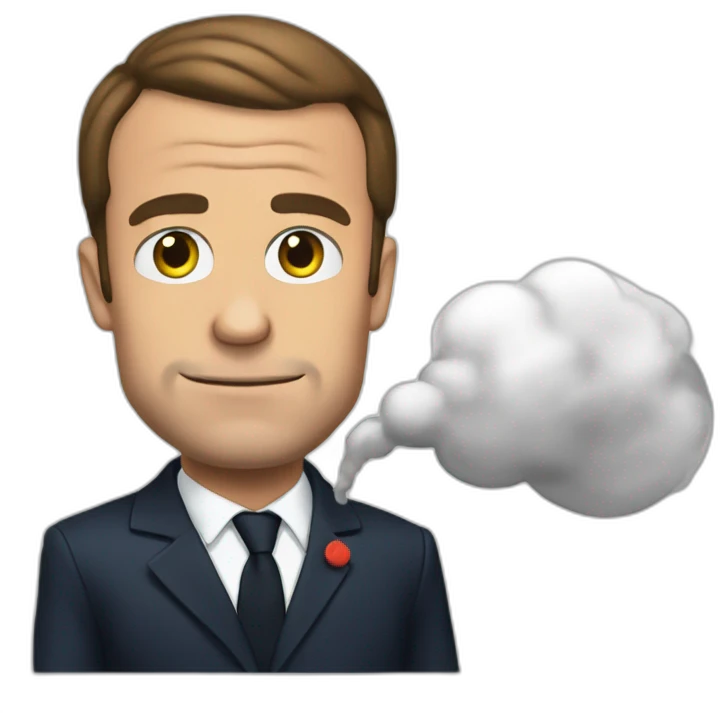 macron qui fume emoji