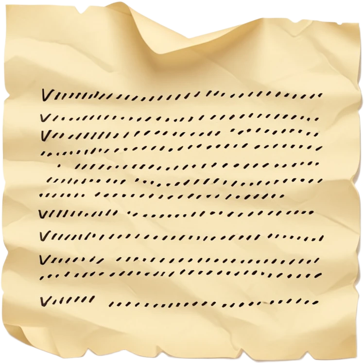 paper with test emoji