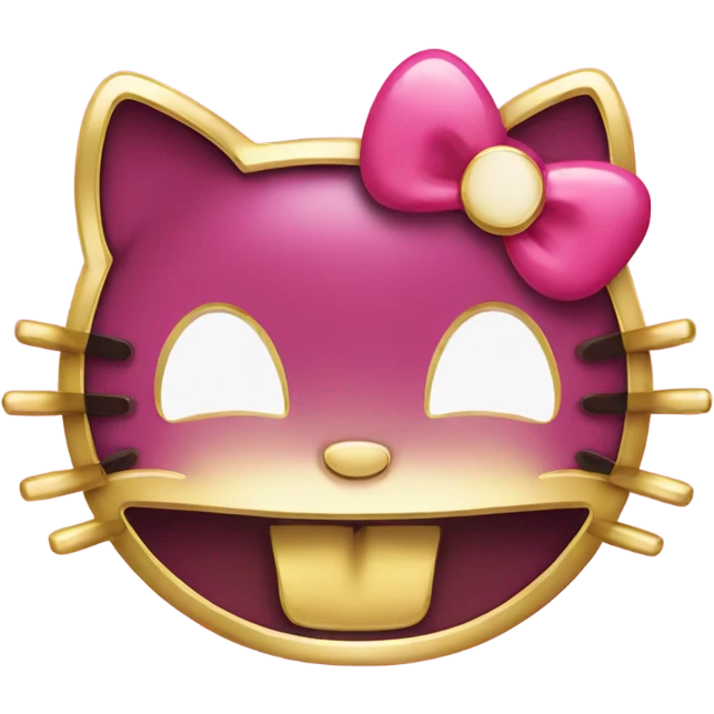 hello kitty with gold grill emoji