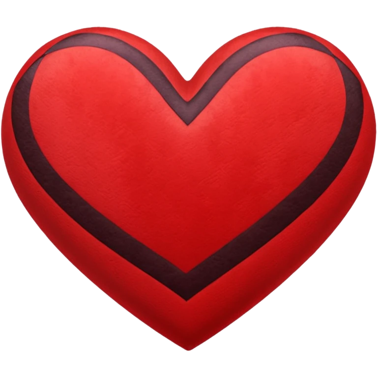 heart with a velvet stripe pattern emoji