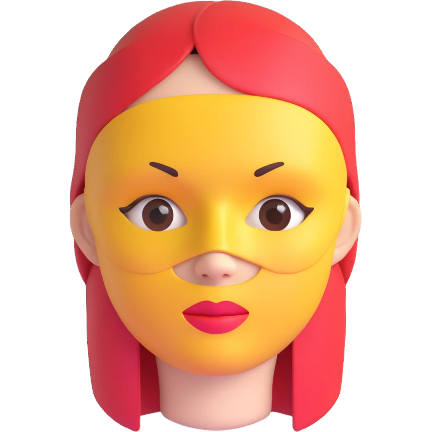 face with beauty mask emoji