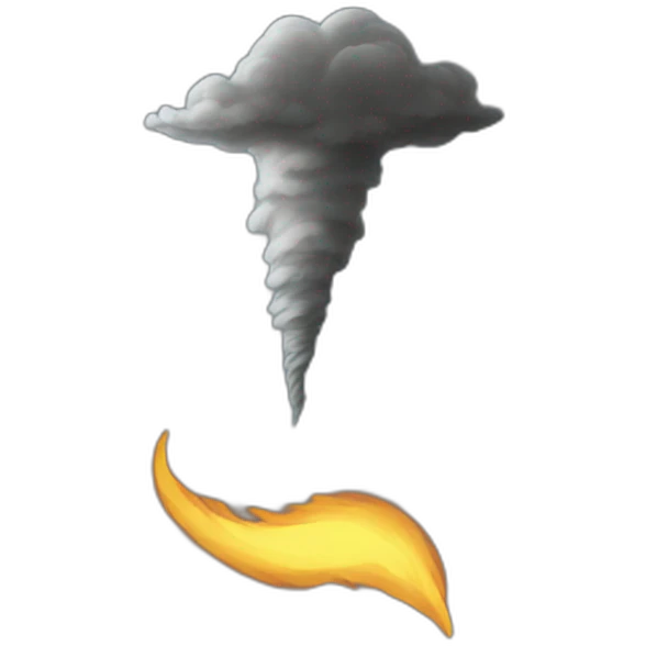 Tornade de feu emoji