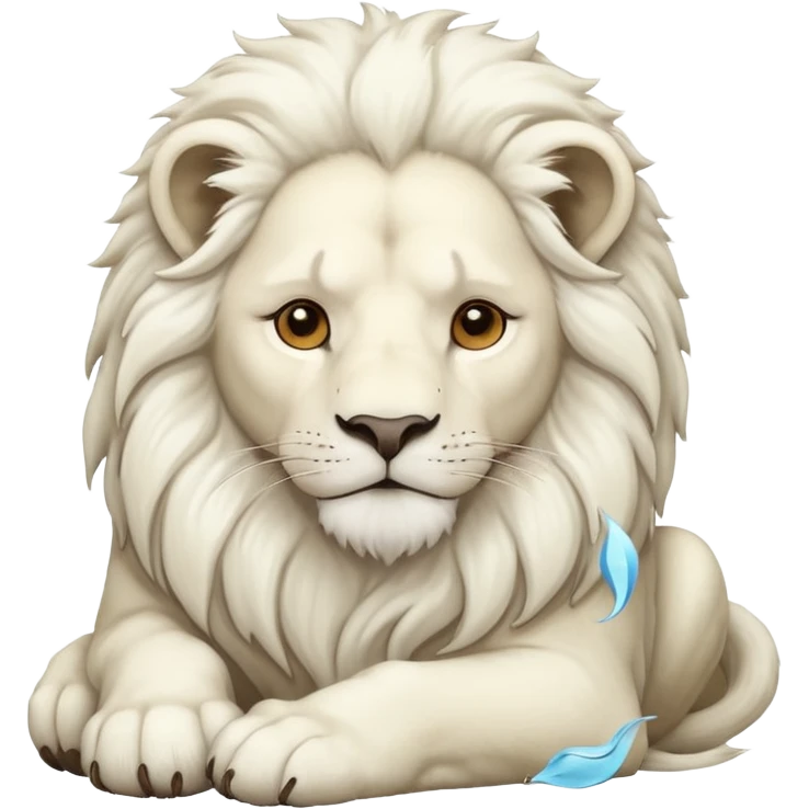 White lion emoji
