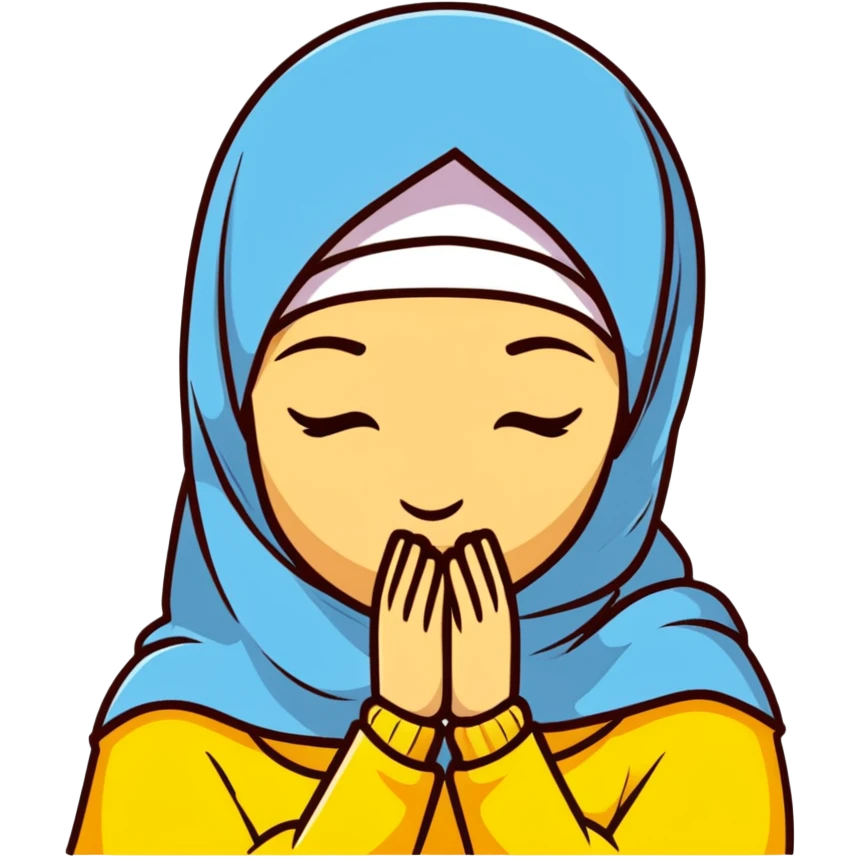 yellow emoji face with a hijab, facepalming gesture emoji