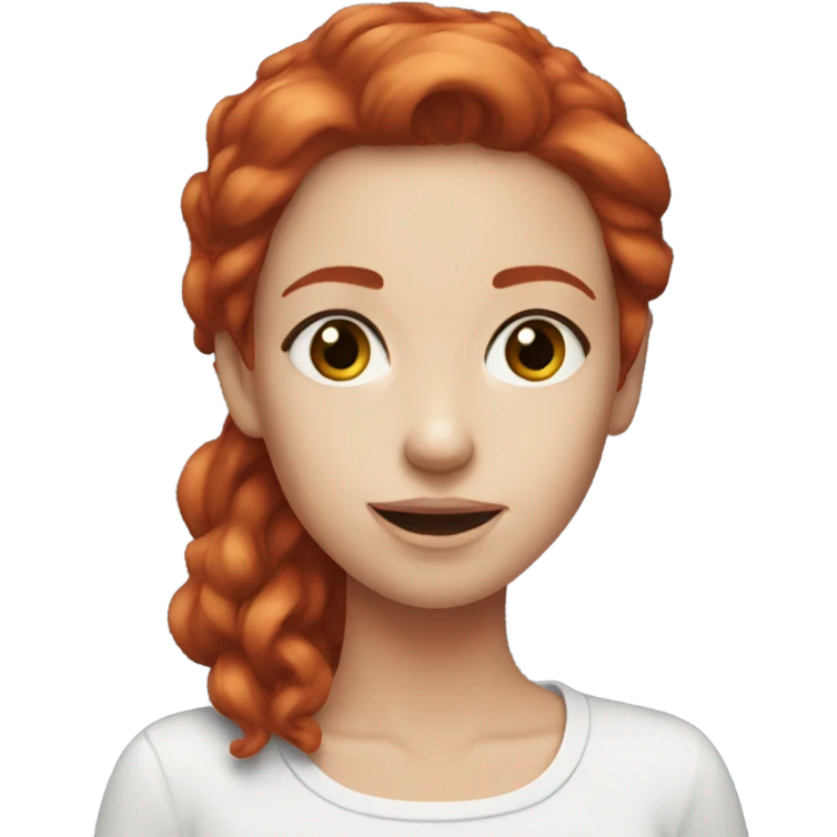 red hair girl iqos emoji