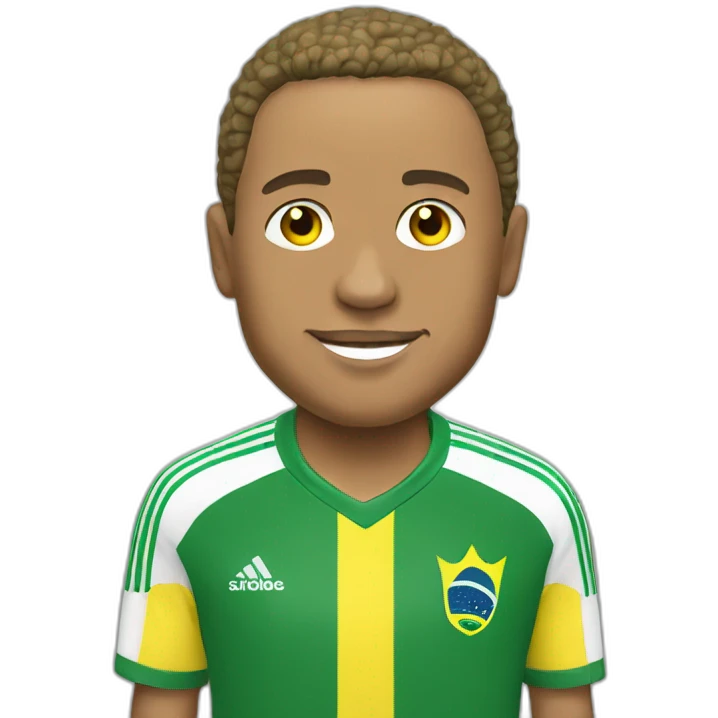 Roberto Carlos wearing yellow Brazil jersey emoji