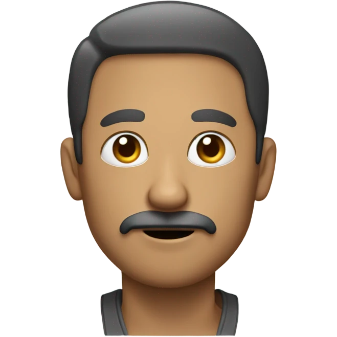 Man with thin Mustache , Right hand emoji