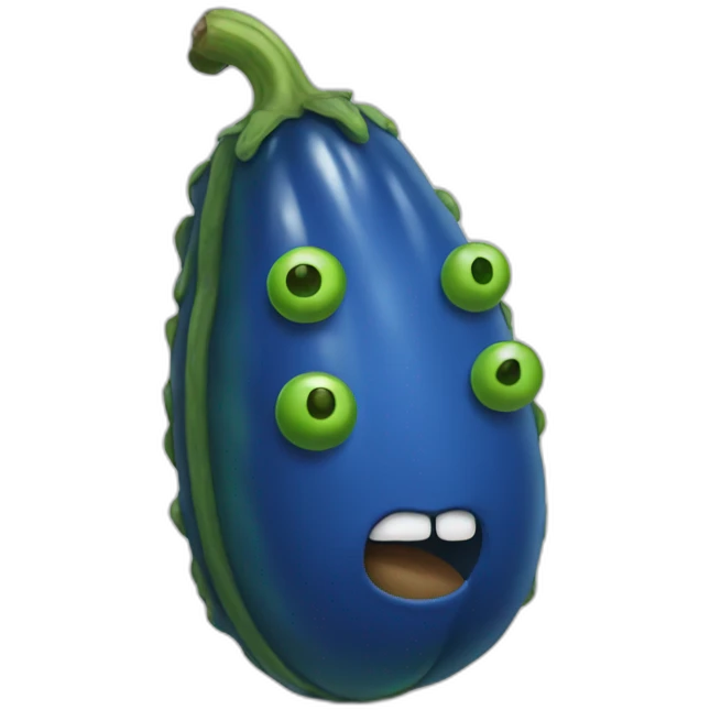 blue-pickle emoji