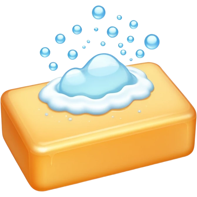 soap with foam emoji