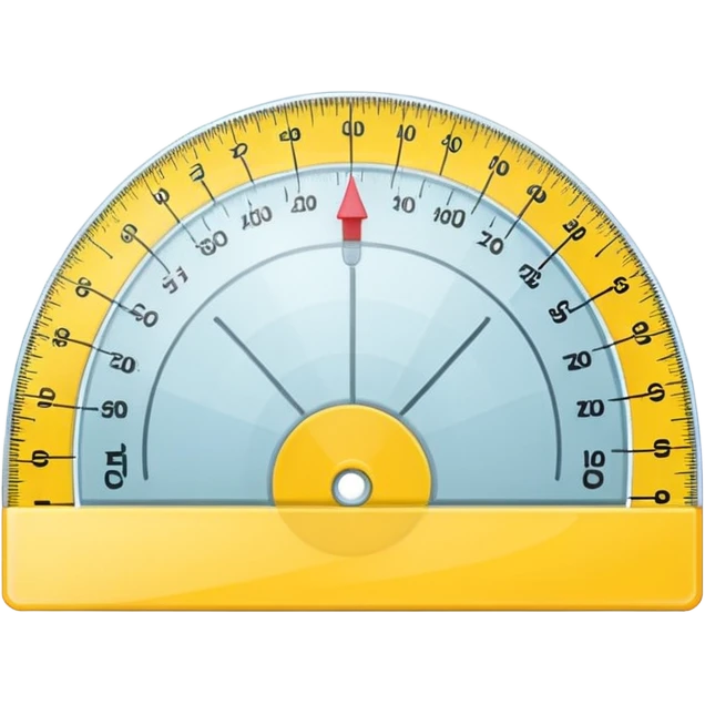 "📏" This emoji is for ruler. Then make an emoji for protractor. Which is real emoji type like the given emoji and same color....make emoji not imaje emoji