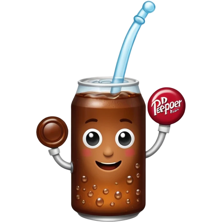 Dr peper with a white backround emoji