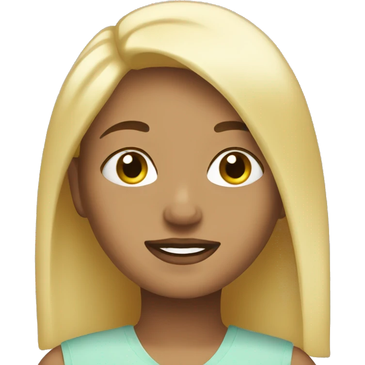 blonde self care emoji