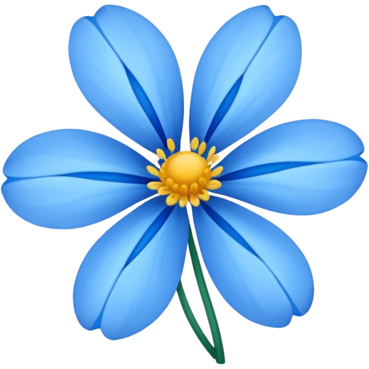 blue flower emoji emoji