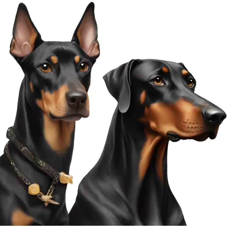  bird swan and doberman emoji