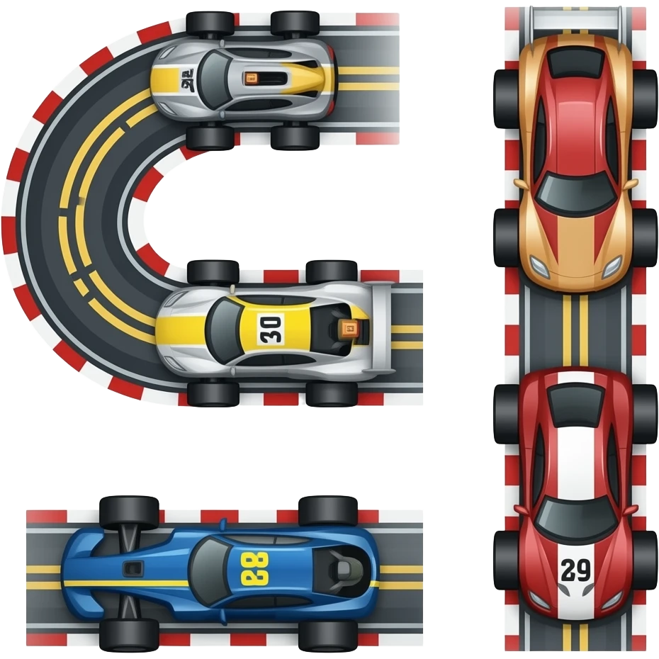 Slot cars emoji