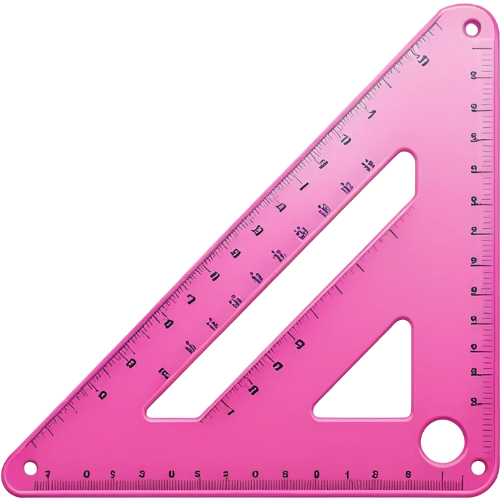 pink right triangle ruler emoji