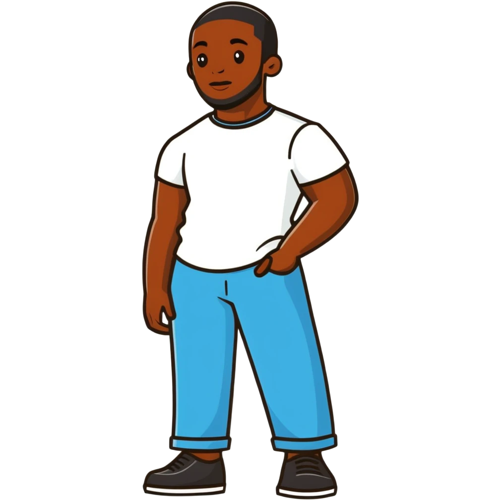 black man emoji